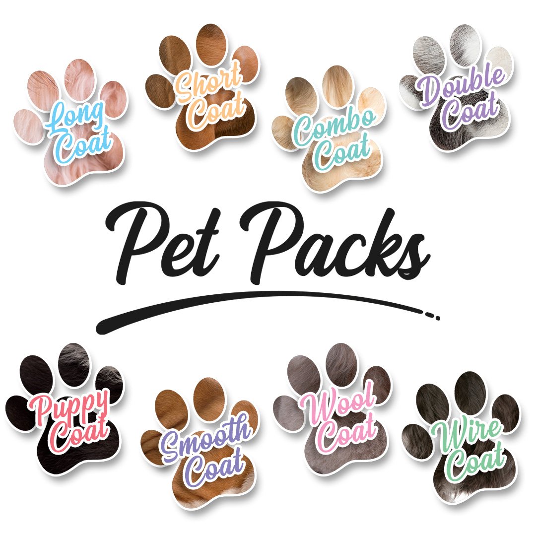 Pet Packs for different coats