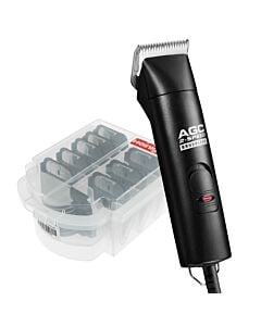 Andis UltraEdge AGC 2-Speed Brushless Clipper - Black & Heiniger Comb Guides