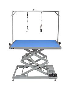 Groom Professional Everest Tall Electric Table Blue 125cm