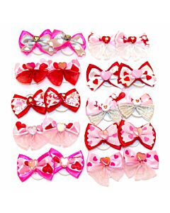 Groom Professional Love Heart Bows 100 Pack