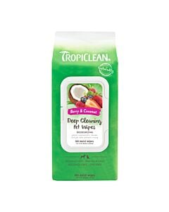 Tropiclean Deep Cleaning Wipes 100Pk