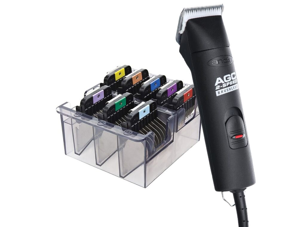 Andis AGC Black Clipper  Wahl Comb Guide Bundle | christies pet grooming