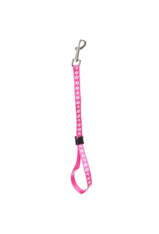 Groom Professional Amoz Pro Noose Plastic Locking Slider Paw Print Pink 40cm