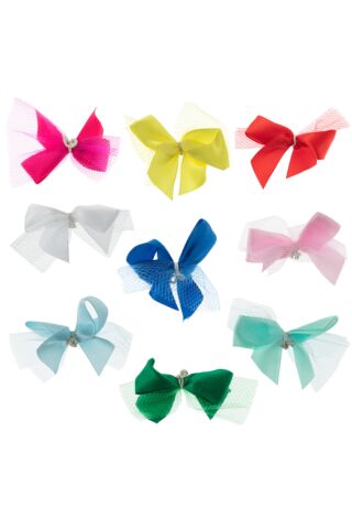 Groom Professional Pack Of 100 5/8 Inch Plain Bows With Tulle