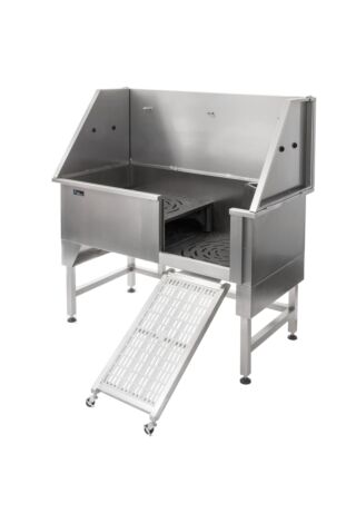 Groom Professional Supreme Stainless Steel Bath With Ramp