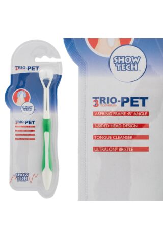 Show Tech Trio-Pet Triple Head Toothbrush
