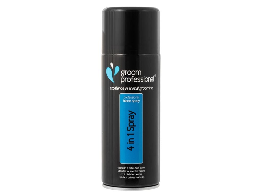 Groom Professional 4 in 1 Clipper Spray - Disinfects, Cleans, Lubricates Clipper Blades
