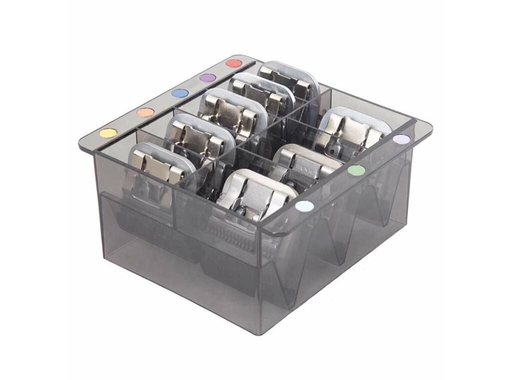 Groom Professional Heavy Duty Acrylic 8 Blade Box - Perfect for a Busy Grooming Salon