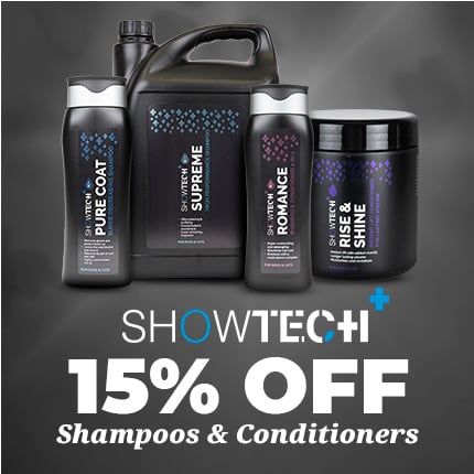 Shop 15% off Dog Grooming shampoos at Christies - Show Tech and Show Tech + brands