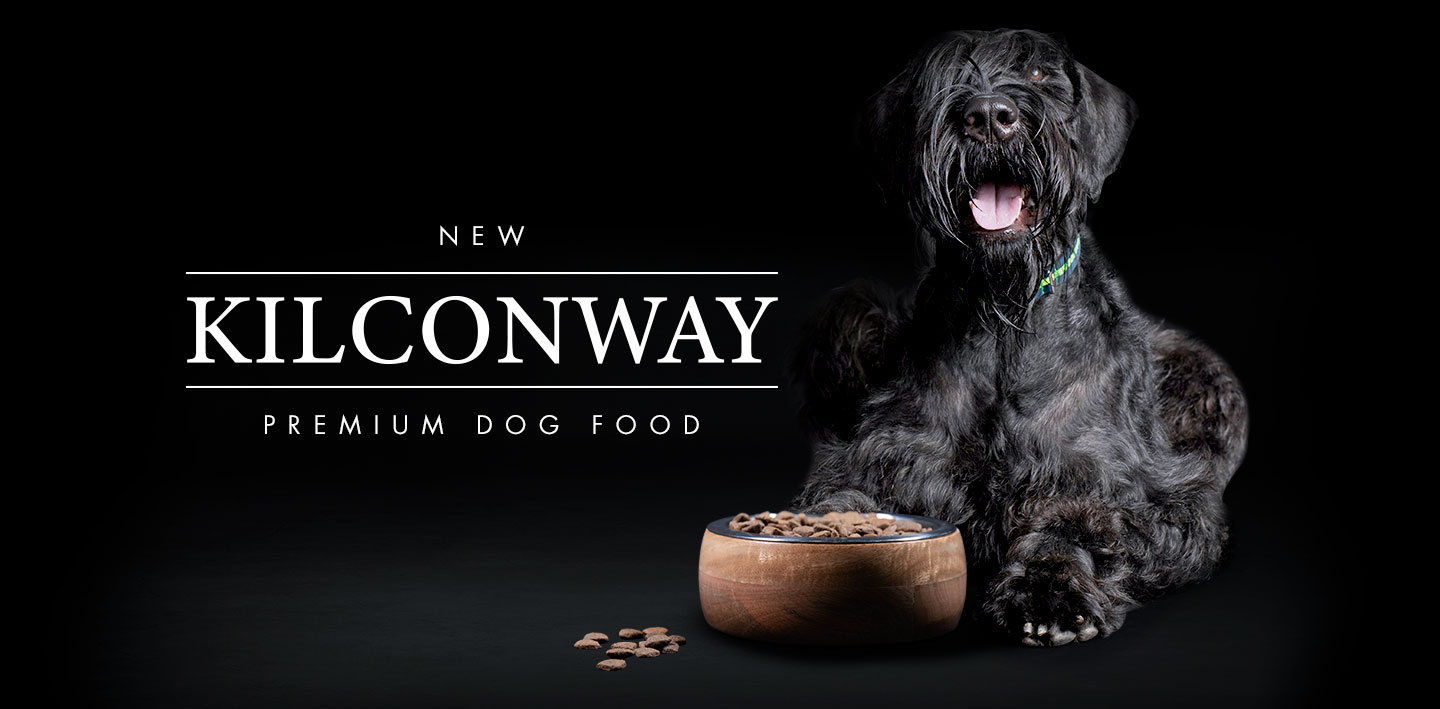 Kilconway Premium Dog Food hero banner for desktop