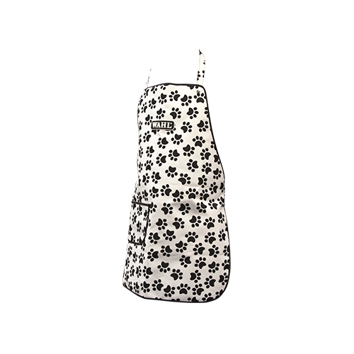 Wahl Paw Print Apron has been made from a durable, splash-proof micro-fibre that will help to repel any dog hairs from clipping or brushing. This excellent grooming apron also has a full lining so that it will be comfortable to wear all day long, rather than sticking to you when you are busy.