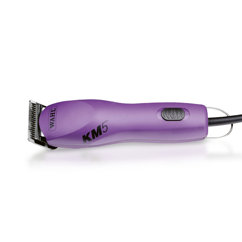 Wahl KM5 2-speed Corded clipper for dog grooming. Ideal for intensive use in the grooming salon with minimal vibrations and ultra-quiet noise level