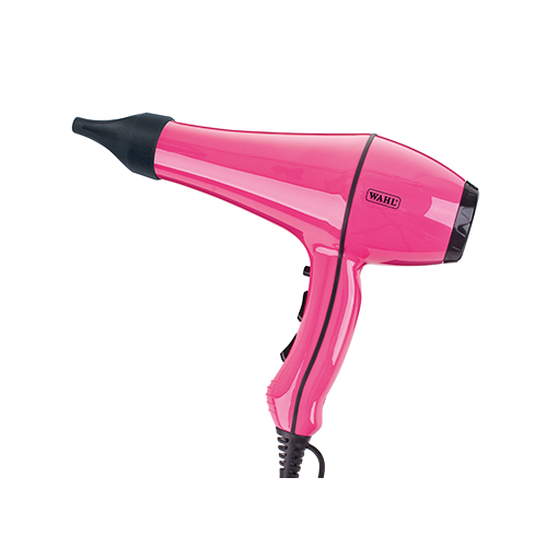 Wahl Powerdry Handryer in Pink is a 2000w dog grooming dryer that Creats a sleek and shiny drying experience that ensures to withhold your hair's natural moisture and protects against heat damage.