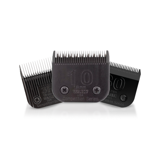Wahl Ultimate Blade Range for A5 dog grooming clippers have an upgraded tooth geometry for smooth feeding of the hair and leaves no clipper tracks.