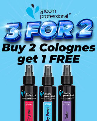 Promotional poster to illustrate 3 for the price of 2 on Groom Professional colognes Lightning Deal 