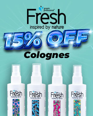 Promotional poster to illustrate 15% off Groom Professional Fresh Colognes Lightning Deal 