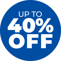 up to 40% off