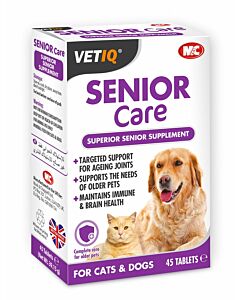 45er-Packung VET IQ Senior Care Support-Futtermittelergänzung 