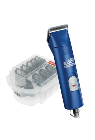 UltraEdge AGC Super 2-Speed Brushless Clipper - Blue & Heiniger Comb Guides