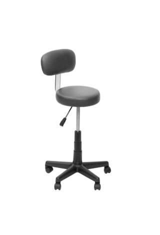 Groom Professional Sofia Grey Stool With Back Support