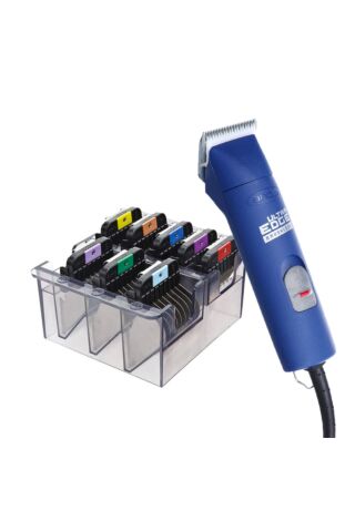 UltraEdge AGC 2-Speed Brushless Clipper - Blue & Wahl Comb Guides