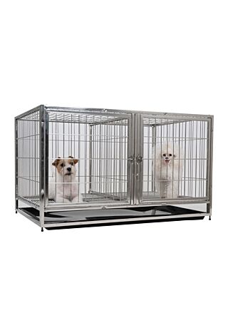 Groom-X Waiting Kennel Stainless