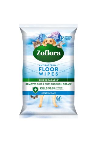 Zoflora Antibacterial Floor Wipes Mountain Air - 15 wipes