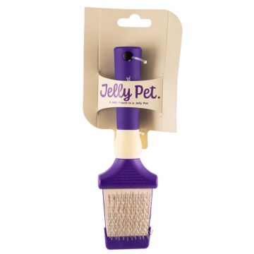 Jelly Pet Doppelseitige Flexible Slicker Bürste - Klein