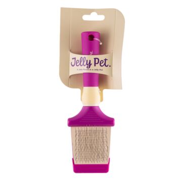 Jelly Pet Double Sided Flexible Slicker Brush - Medium