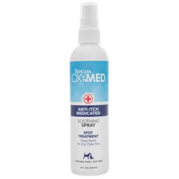 Tropiclean Oxy Med Anti Itch Medicated Soothing Spray 236ml