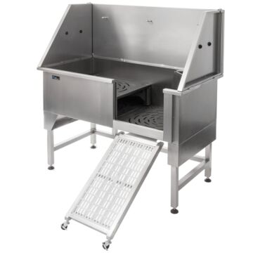 Groom Professional Supreme Stainless Steel Bath With Ramp