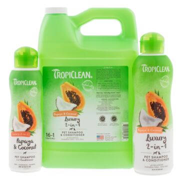 Tropiclean Papaya & Coconut Hundeshampoo