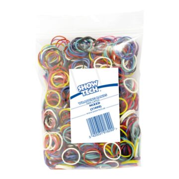 Show Tech Wrap Bands Mixed Colours - 1000 pcs Wrapping Bands