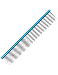 Groom Professional Spectrum Aluminium Comb 50/50 Light Blue 19cm (Short Teeth)