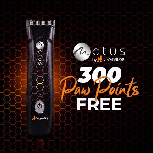 Christies Direct offers. Purchase a DezynaDog Motus cordless clipper for dog grooming and receive 300 bonus paw points
