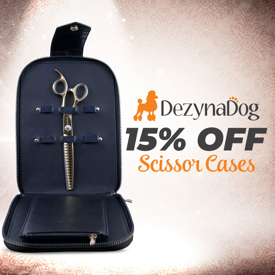 Christies Direct offers. 15% off DezynaDog scissor cases for all of June